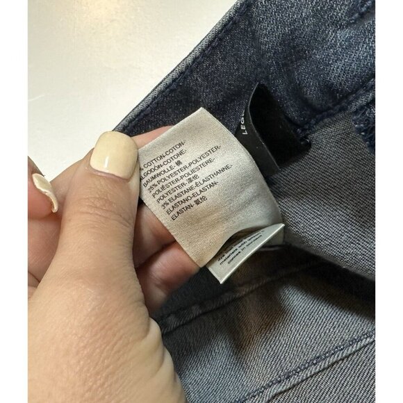 Anthropologie Pilcro High-Rise Denim Legging Women's‎ Sz 27 p Dark Wash Petite - Picture 13 of 14